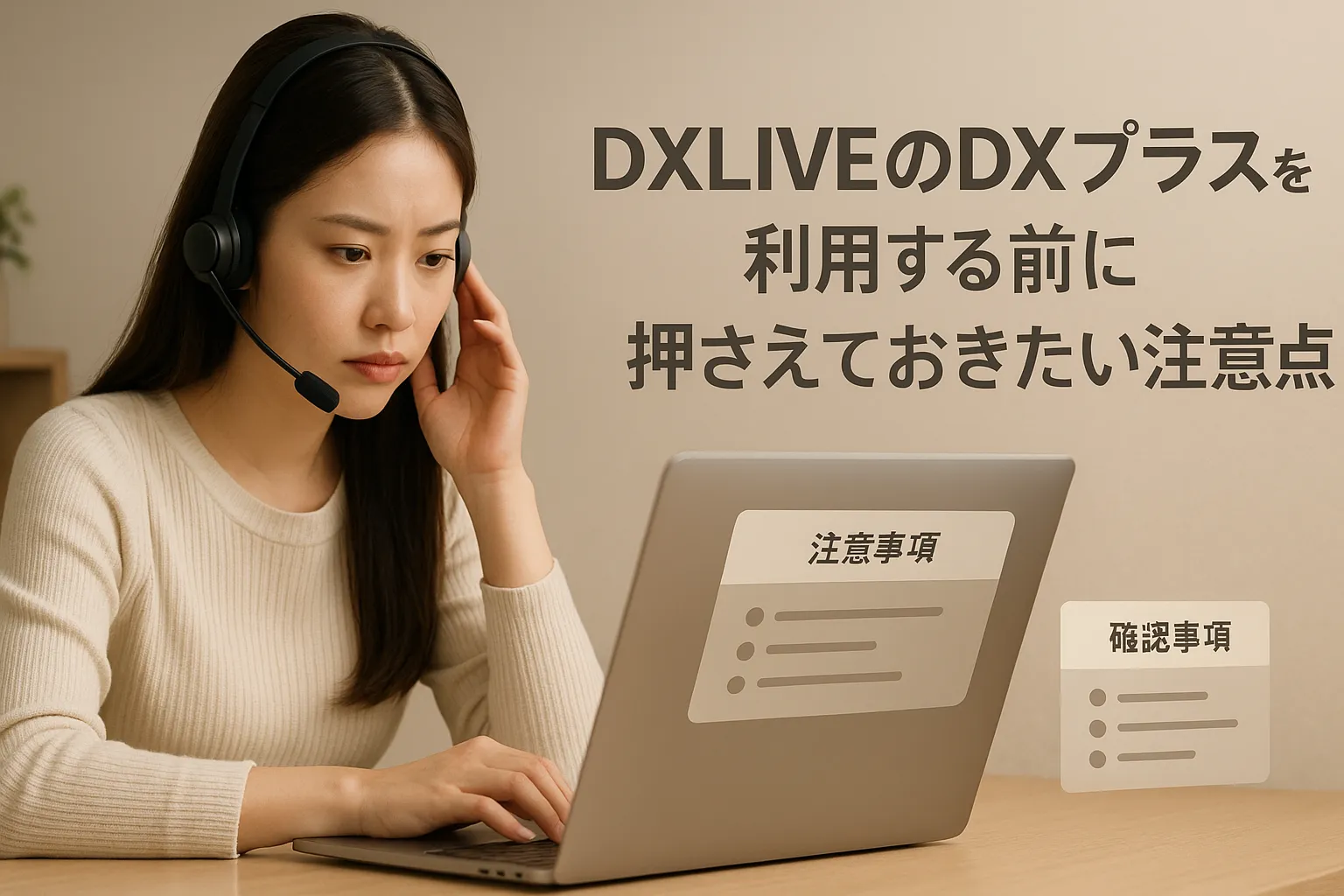 DXLIVEのDXプラスを利用する前に押さえておきたい3つの注意点