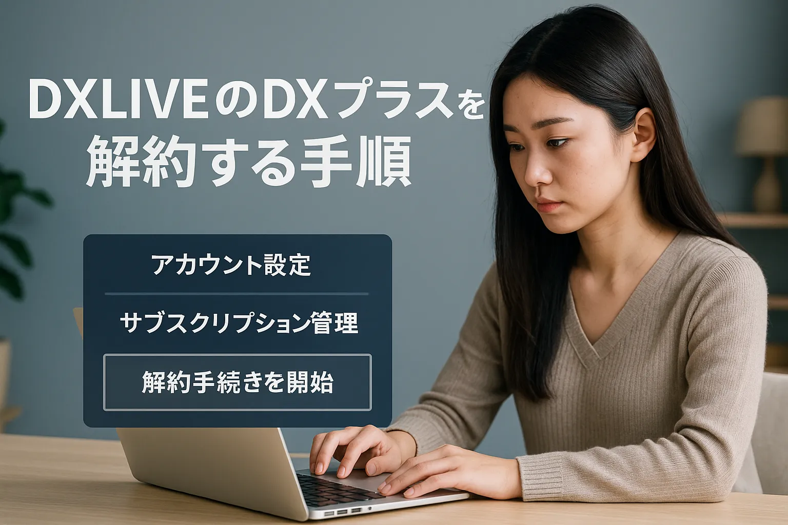 DXLIVEのDXプラスを解約する手順