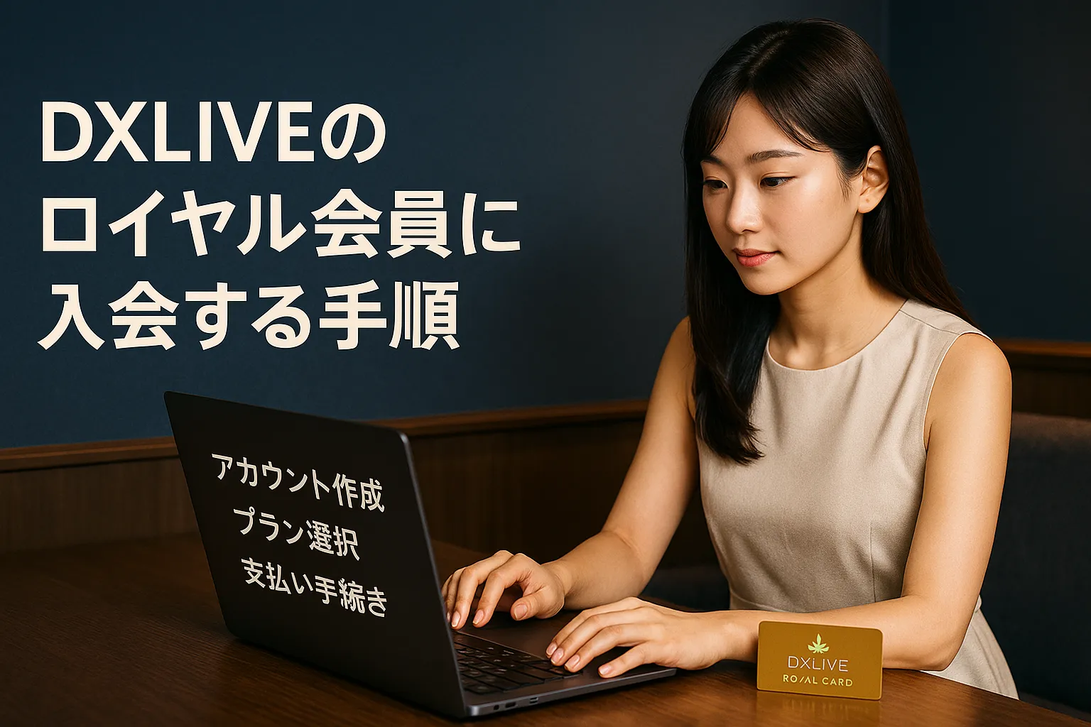 DXLIVEのロイヤル会員に入会する手順