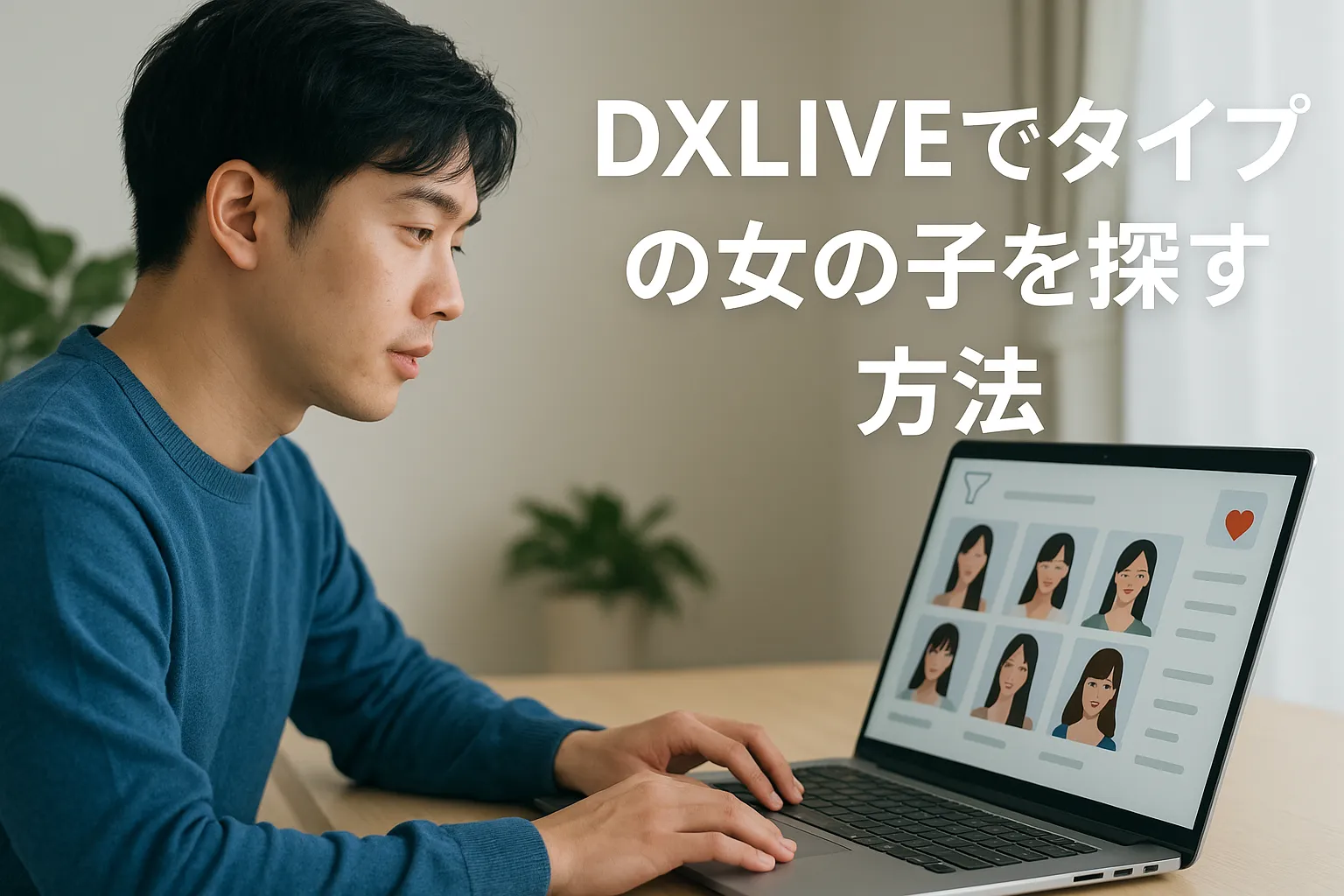 DXLIVEでタイプの女の子を探す方法