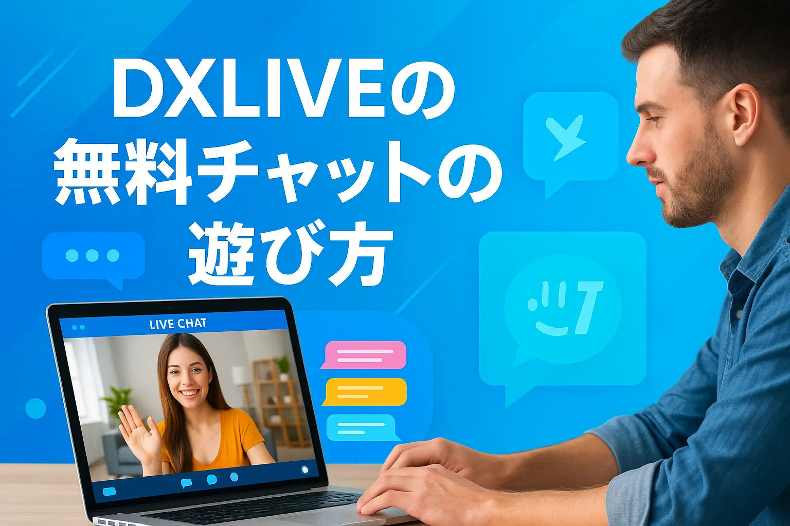 DXLIVEの無料チャットの遊び方