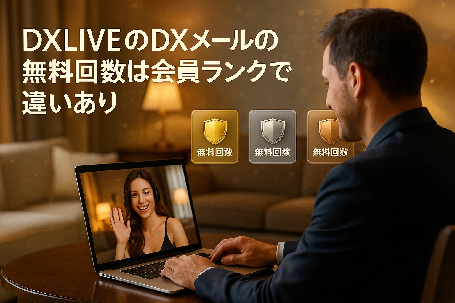 DXLIVEのDXメールの無料回数は会員ランクで違いあり