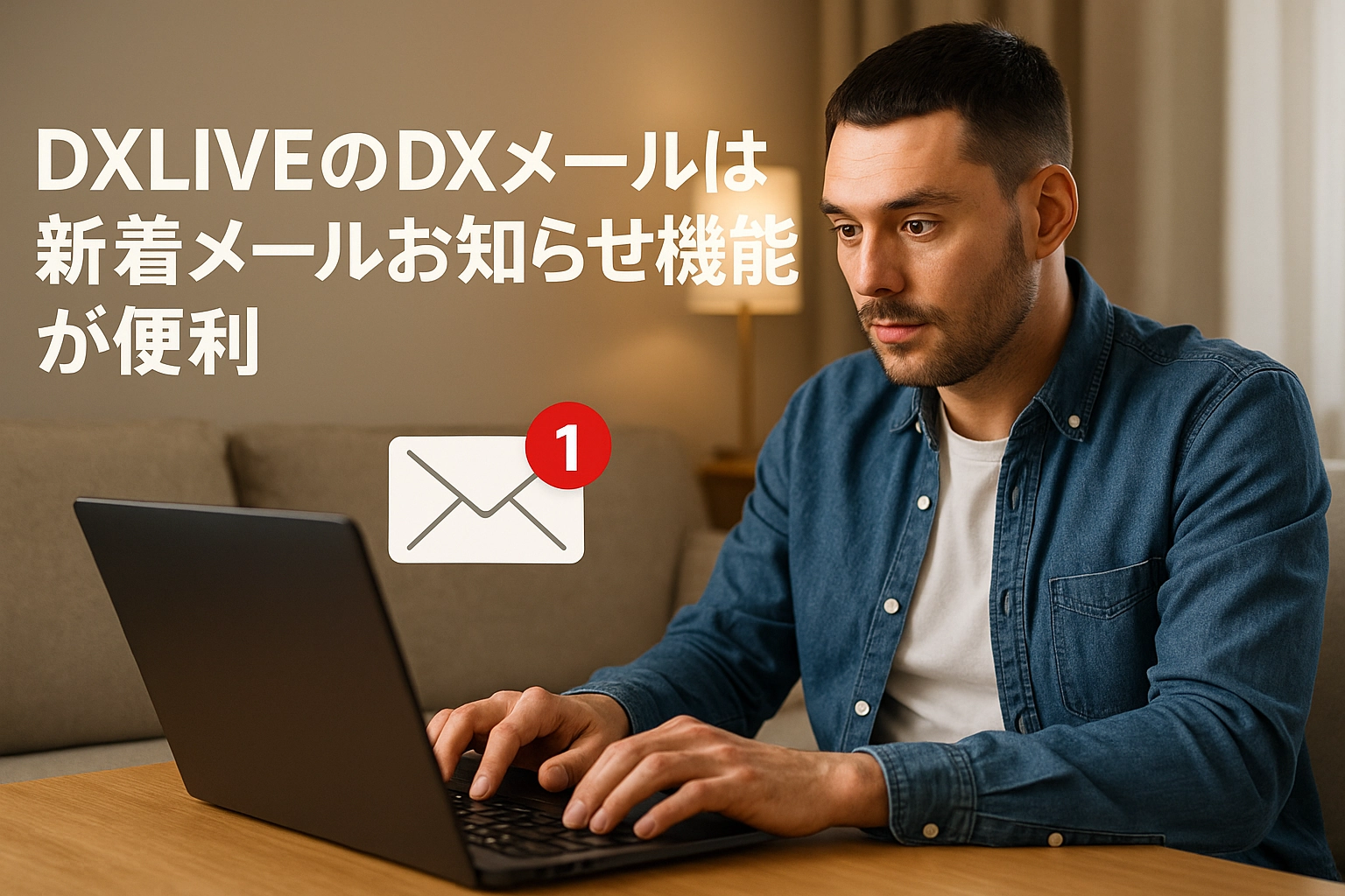 DXLIVEのDXメールは新着メールお知らせ機能が便利