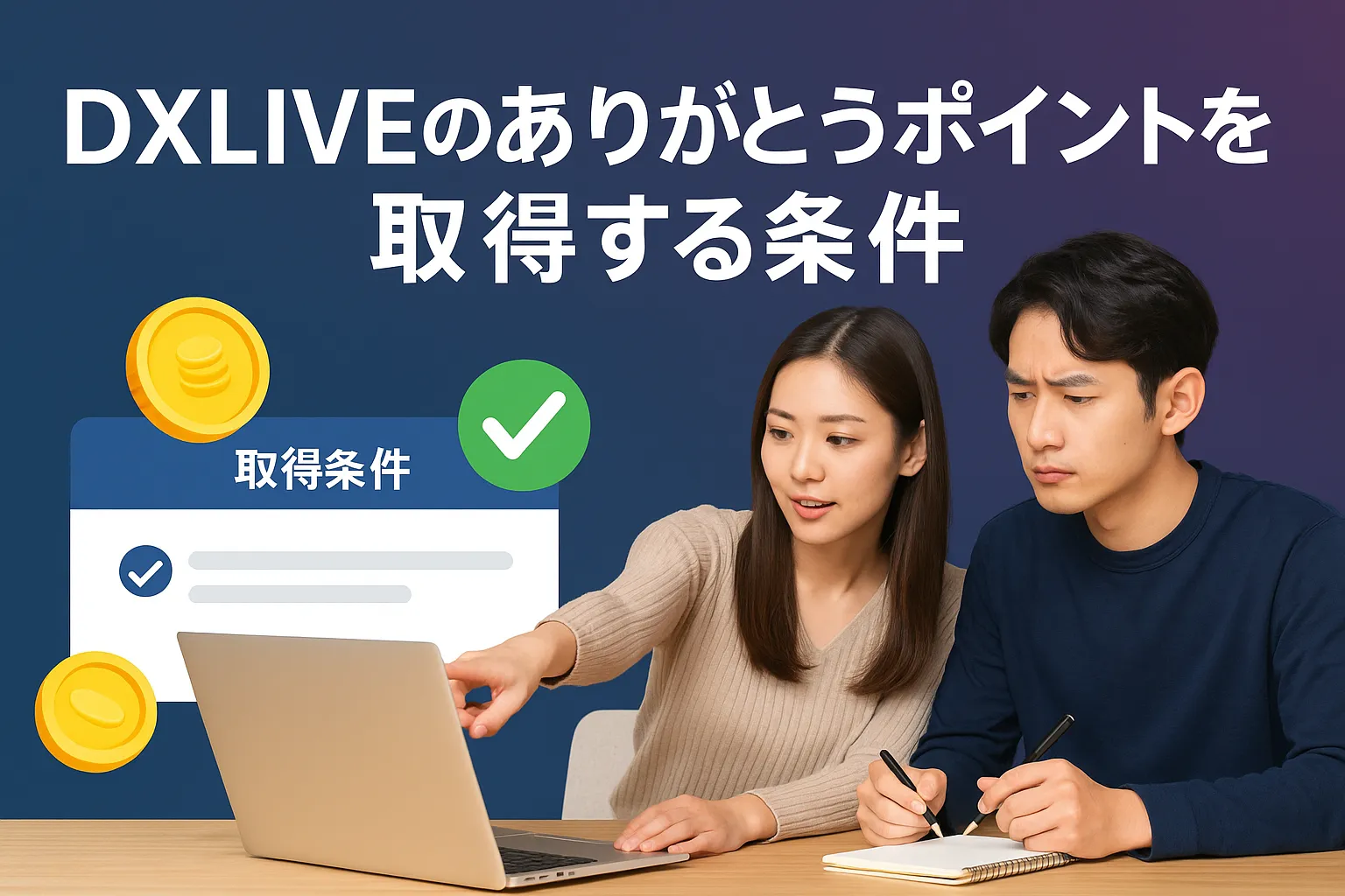 DXLIVEのありがとうポイントを取得する条件