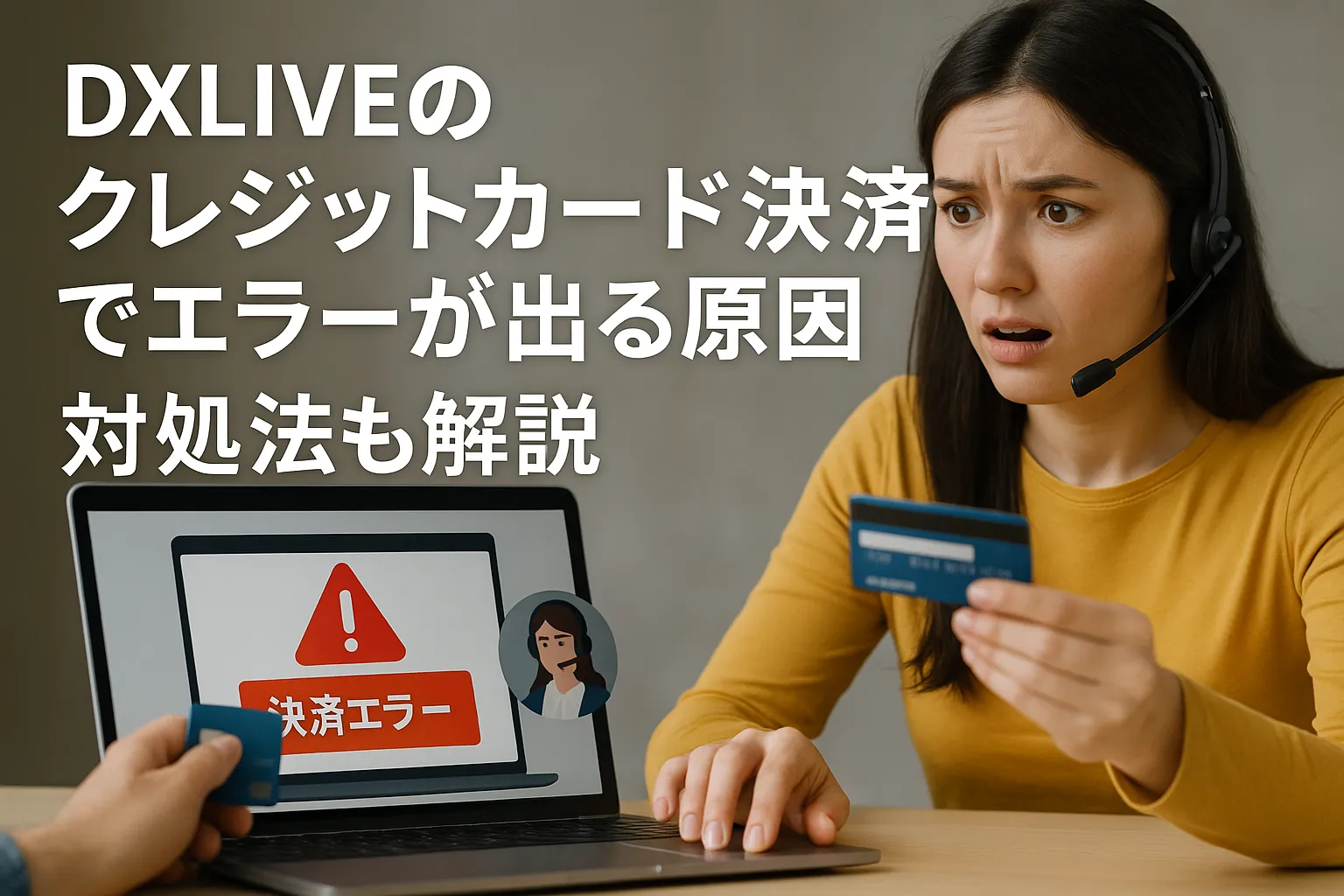 DXLIVEのクレジットカード決済でエラーが出る原因｜対処法も解説