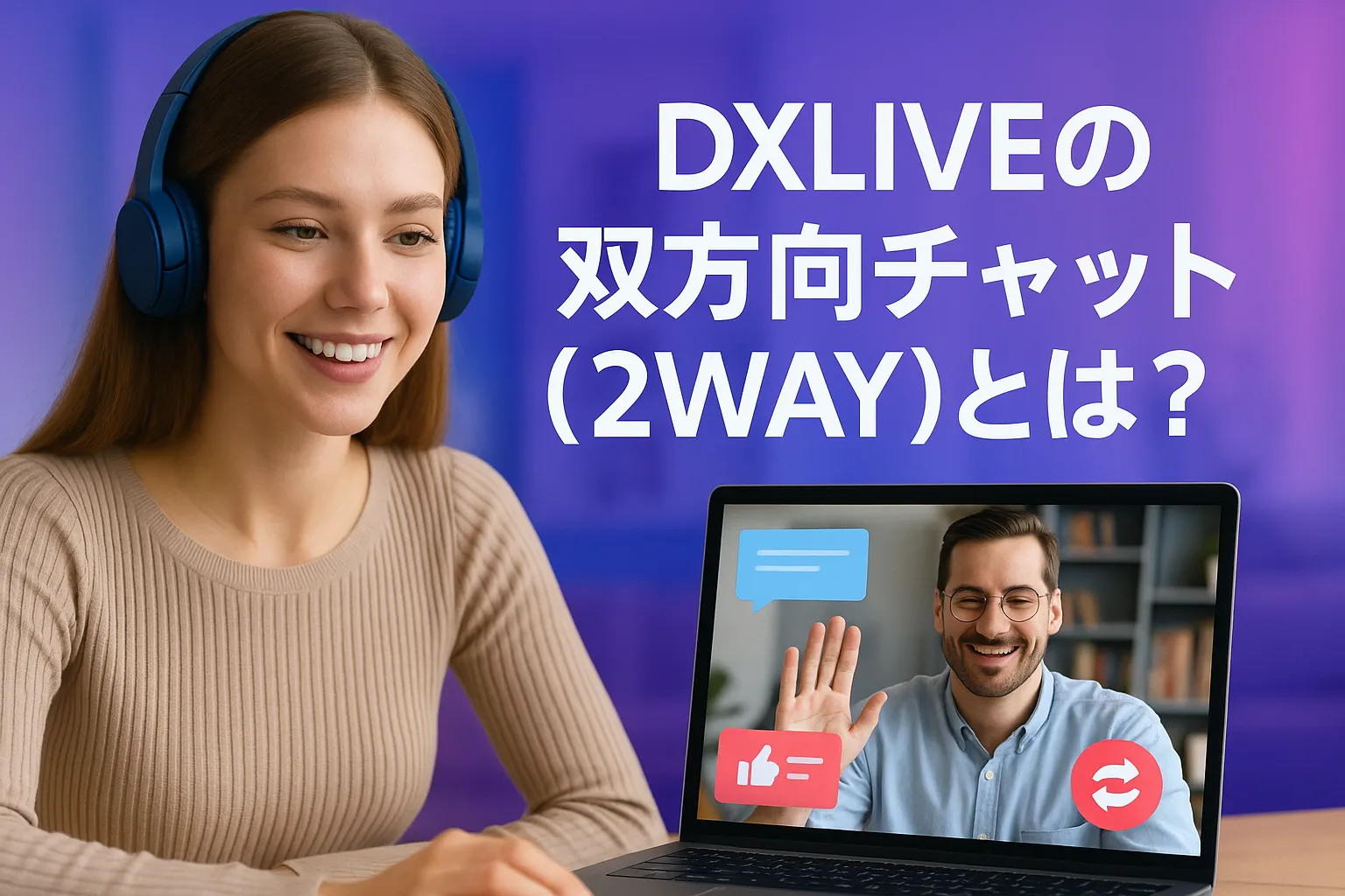 DXLIVEの双方向チャット（2Way）とは？