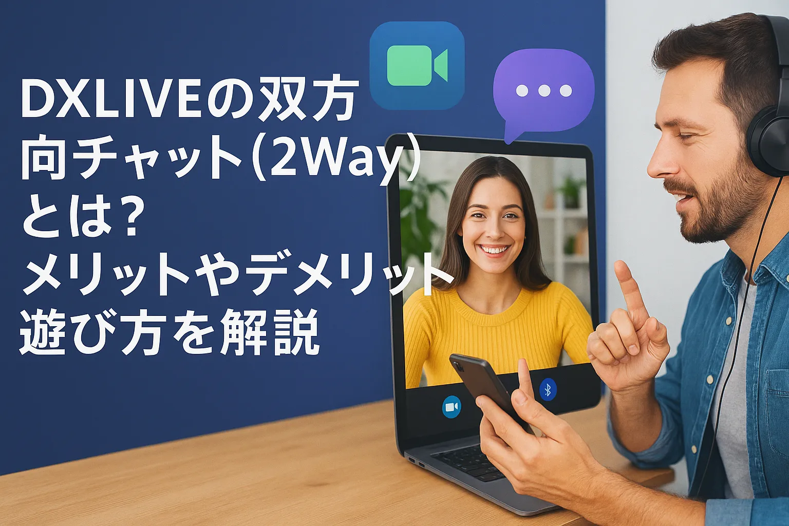 DXLIVEの双方向チャット（2Way）とは？メリットやデメリット、遊び方を解説