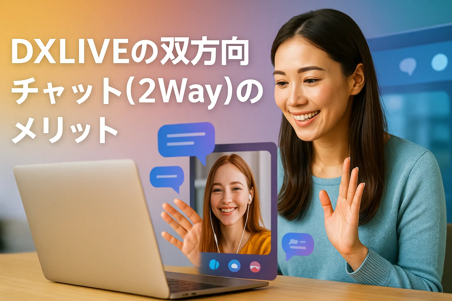 DXLIVEの双方向チャット（2Way）のメリット