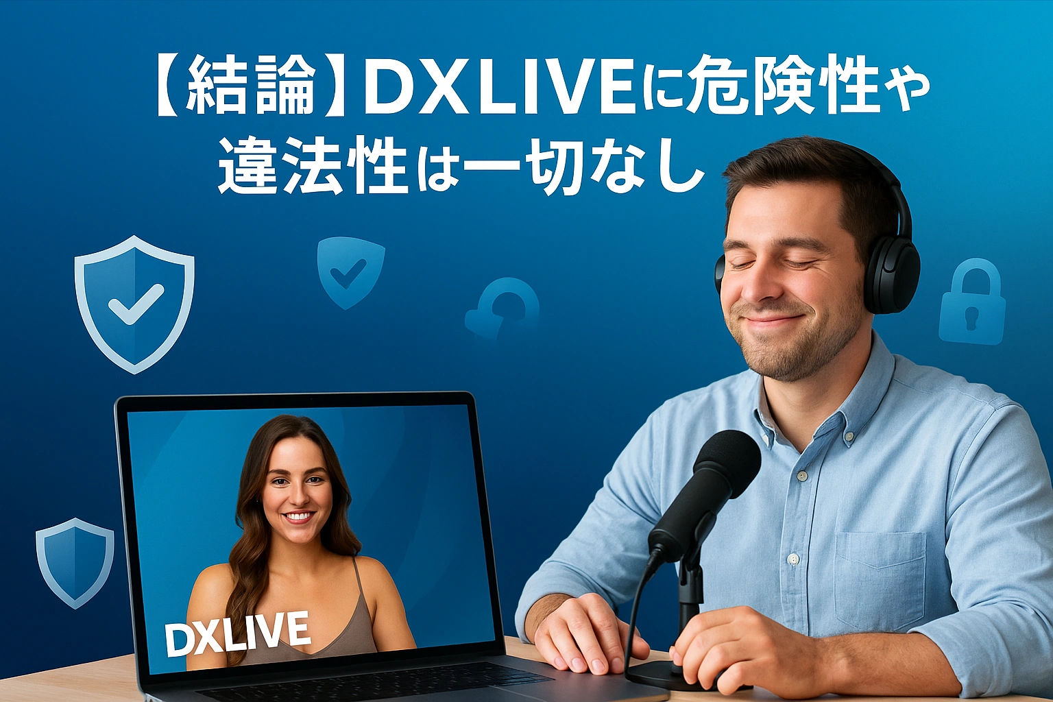 【結論】DXLIVEに危険性や違法性は一切なし