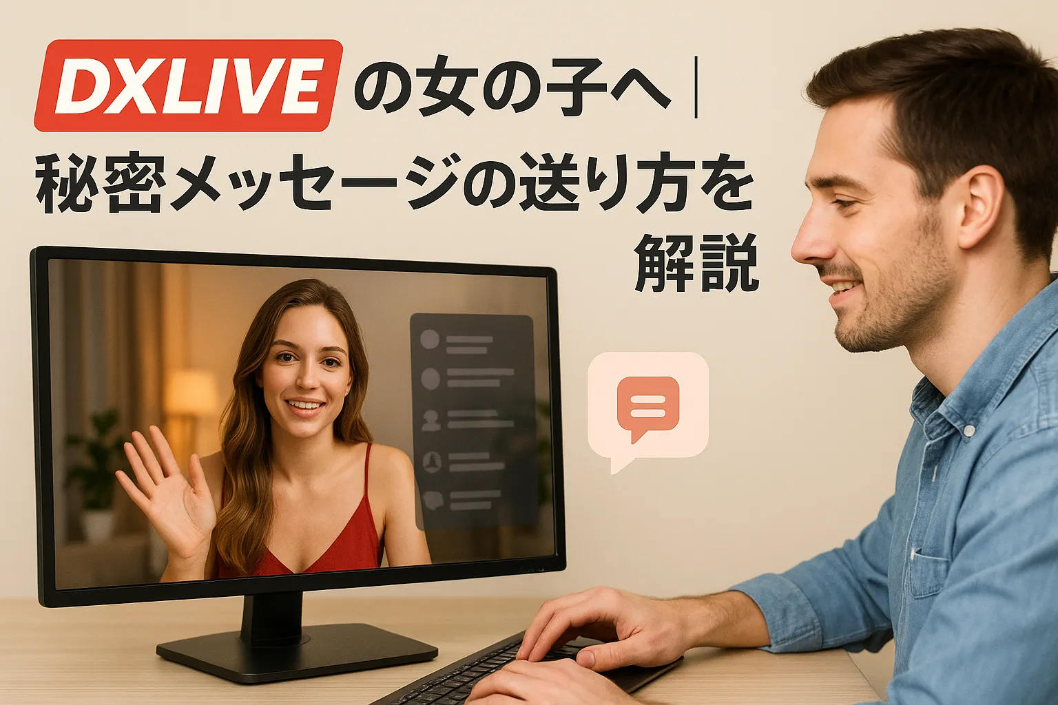 DXLIVEの女の子へ｜秘密メッセージの送り方を解説