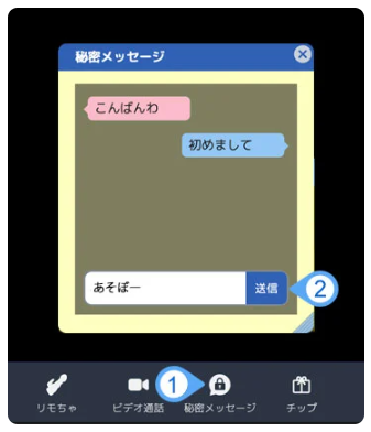 秘密メッセージの送り方