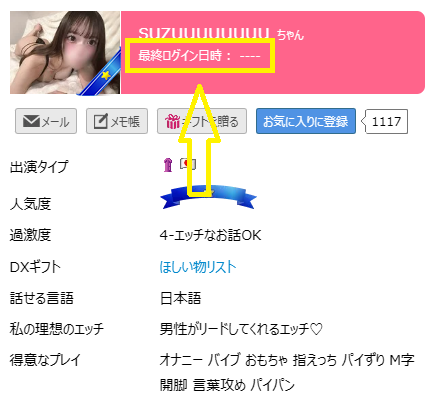 suzuuuuuuuuの最新のログイン状況